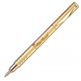 Custom Engraved Accalia Rollerball Pen w/Dot Grip - Gold