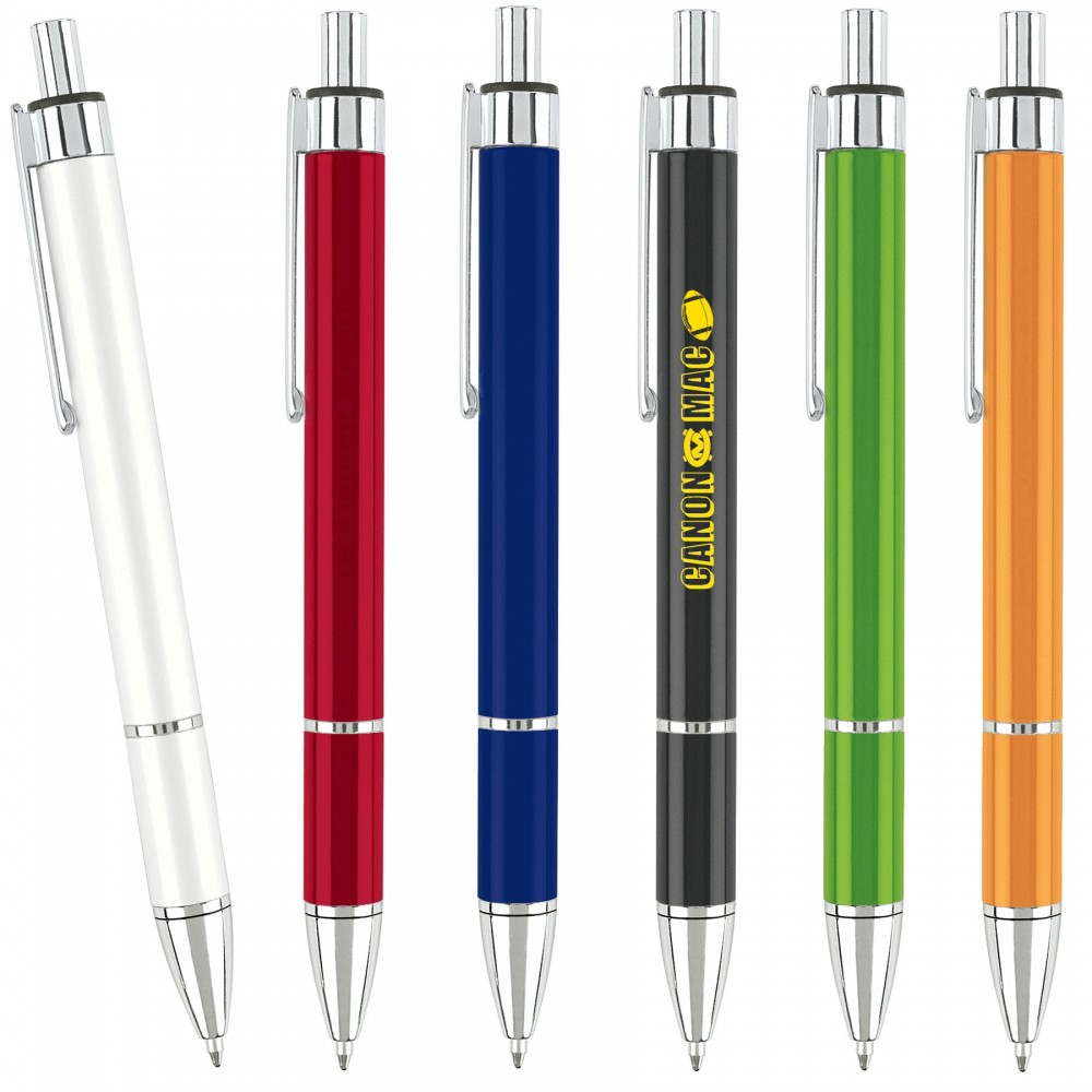 Custom Engraved Color Block Ballpoint Pen