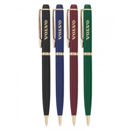 Custom Engraved Union Printed - Ballpoint Twist Metal