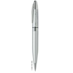 Twist Action Chrome Plated Brass Ballpoint Pen w/ Lacquer Coated Finish Custom Engraved