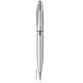 Twist Action Chrome Plated Brass Ballpoint Pen w/ Lacquer Coated Finish Custom Imprinted