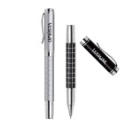 Metal Pen, Rollerball pen, Twist action, Blue ink refill optional Logo Branded