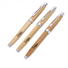 Bamboo Signature Pen Logo Branded  Bamboo Signature Pen Logo Branded