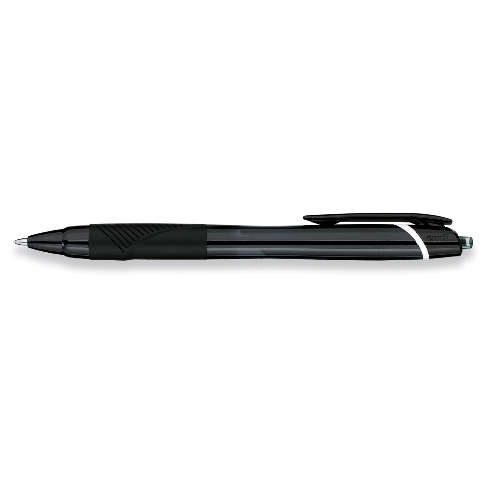 Uniball Jetstream Sport White Trim/Black Ink Roller Ball Pen Custom Imprinted