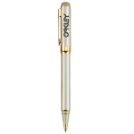 Custom Engraved Metal Pen, Ballpoint pen, Twist action, Blue ink refill optional