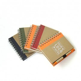 ECO Friendly Spiral Notebook With Pen Custom Imprinted