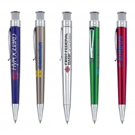 Logo Branded Emir Ballpoint Pen w/Metal Accents