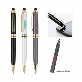 Custom Engraved Stylus Twist Metal Ballpoint pen