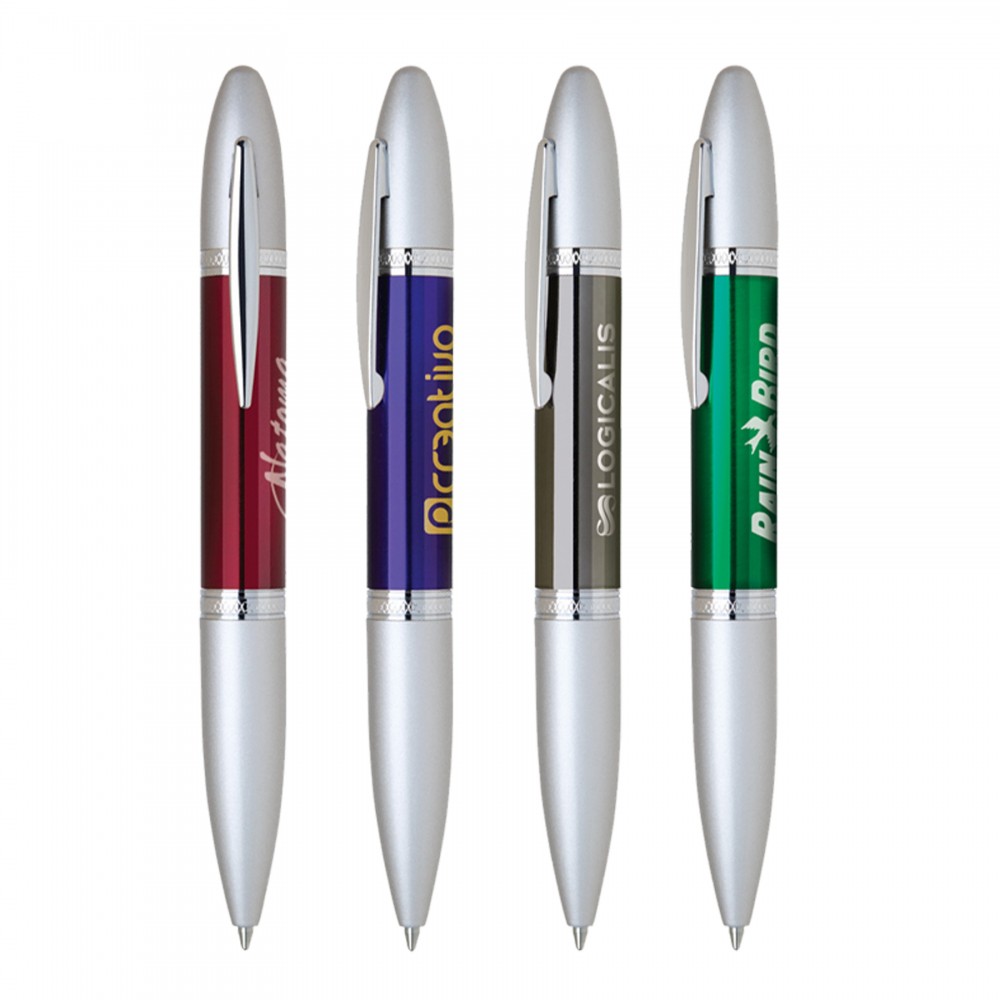 Banham Twist Action Stainless Pen Custom Imprinted Banham Twist Action Stainless Pen Custom Imprinted
