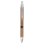 Tan/Black Leatherette Pen Custom Engraved