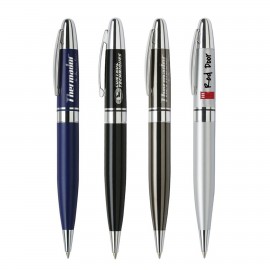Custom Imprinted Twist Action Metal Ballpoint Pen  Custom Imprinted Twist Action Metal Ballpoint Pen