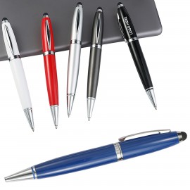 Swivel Metal Pen With Stylus Custom Engraved  Swivel Metal Pen With Stylus Custom Engraved