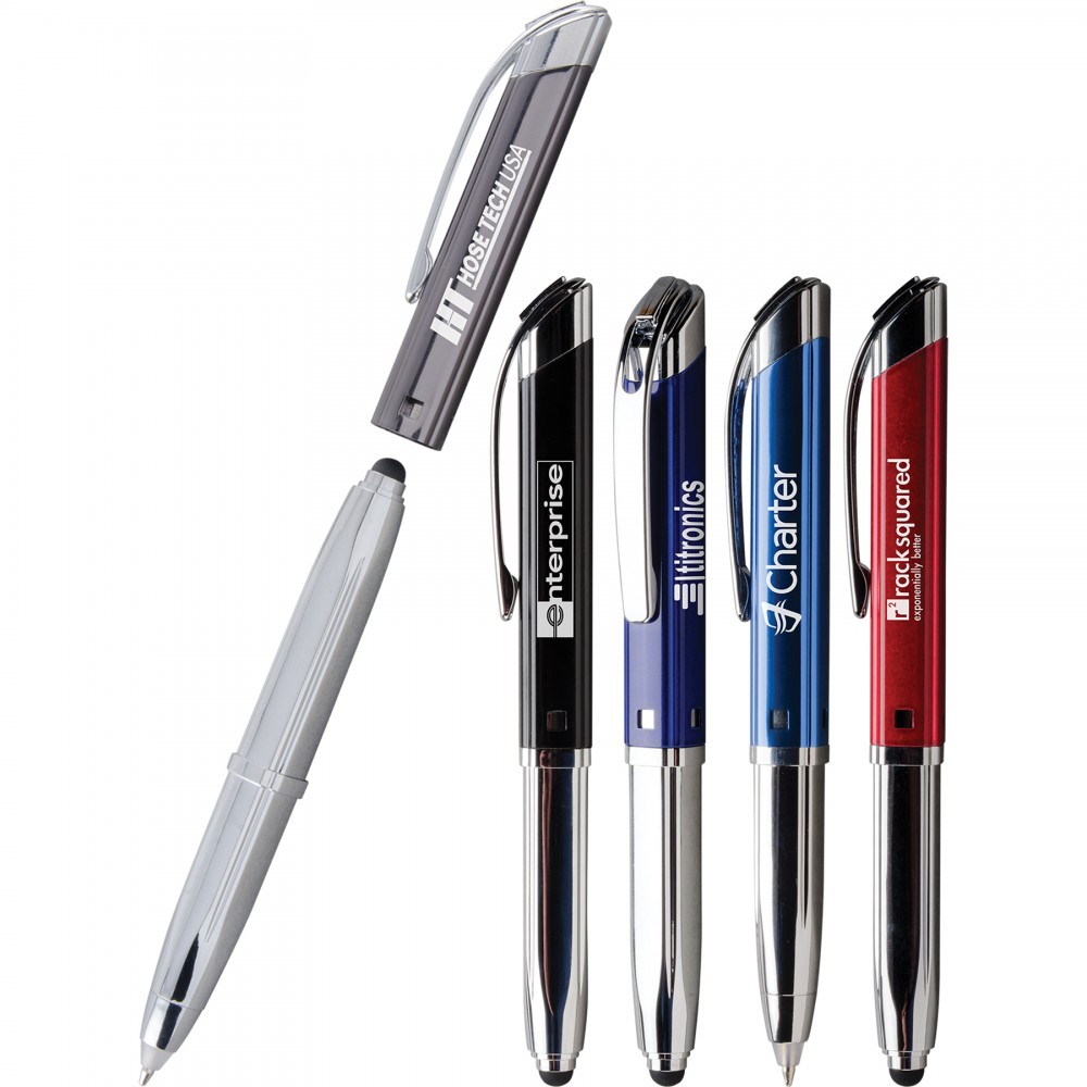 Logo Branded QuadTri (TM) Triple Function Pen Logo Branded QuadTri (TM) Triple Function Pen
