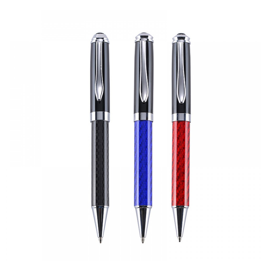 Carbon Fiber Ballpoint Pen with Stylus Logo Branded Carbon Fiber Ballpoint Pen with Stylus Logo Branded