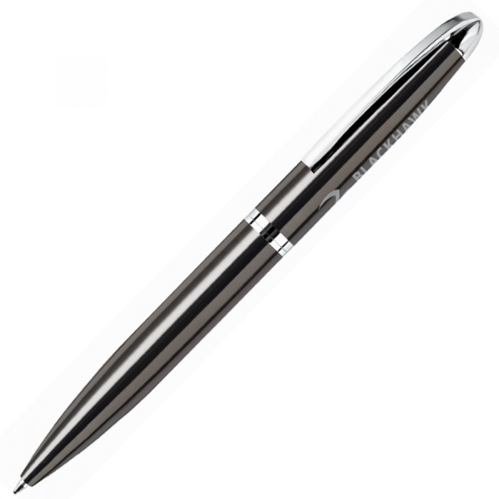 Unique Designed Twist Action Ballpoint Pen w/ Spring Pocket Clip Custom Imprinted Unique Designed Twist Action Ballpoint Pen w/ Spring Pocket Clip Custom Imprinted
