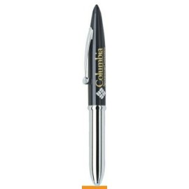 Custom Imprinted Light Ballpoint Pen w/ Metallic Colored Cap & PDA Stylus Tip