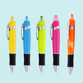 Custom Imprinted Ballpoint Pen with Highlighter  Custom Imprinted Ballpoint Pen with Highlighter