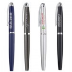 Logo Branded Metal Cap Off Rollerball Pen with Pocket Clip