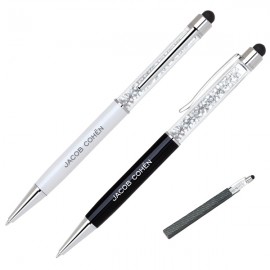 Custom Imprinted Crystalline IV Stylus Ballpoint Pen with Stylus