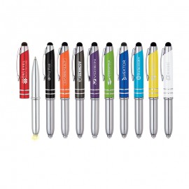 Logo Branded Legacy Ballpoint Pen / Stylus / LED Light