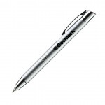 Custom Imprinted Light Up Metal Pen/Light - Silver