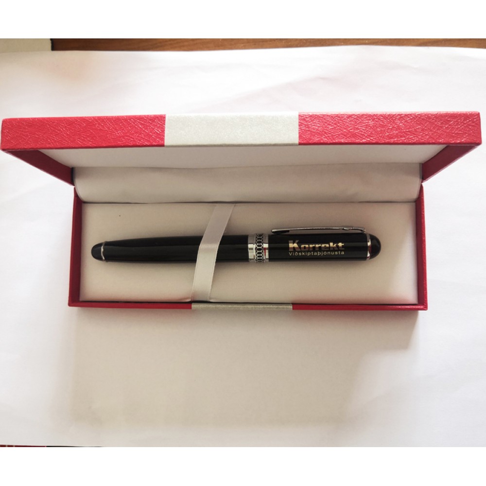 Business Pen Gift Set w/Spring Box Custom Imprinted
