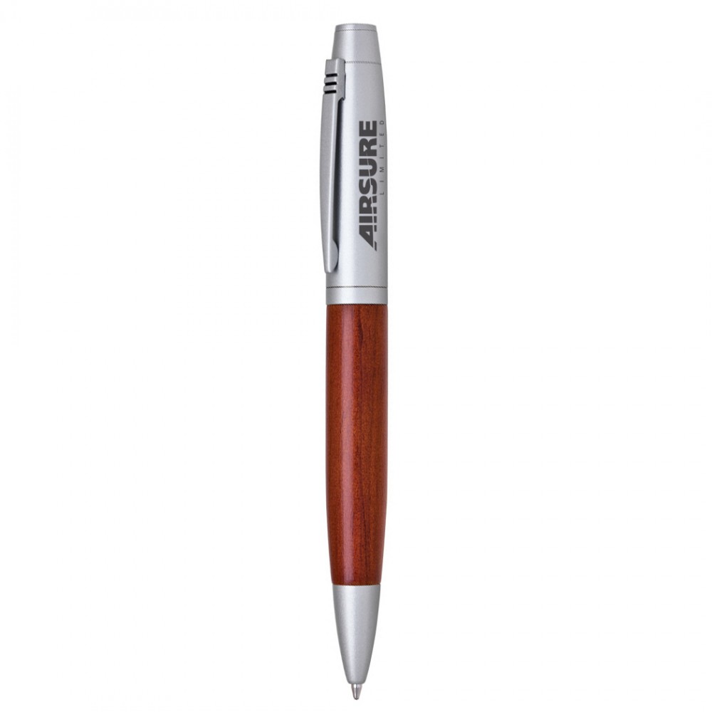 Custom Imprinted Wood Twist Action Ballpoint Pen