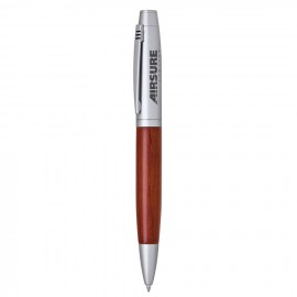Wood Twist Action Ballpoint Pen Custom Imprinted