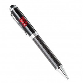 Carbon Fiber Barrel Metal Twist Action Ballpoint Pen /Stylus Custom Imprinted