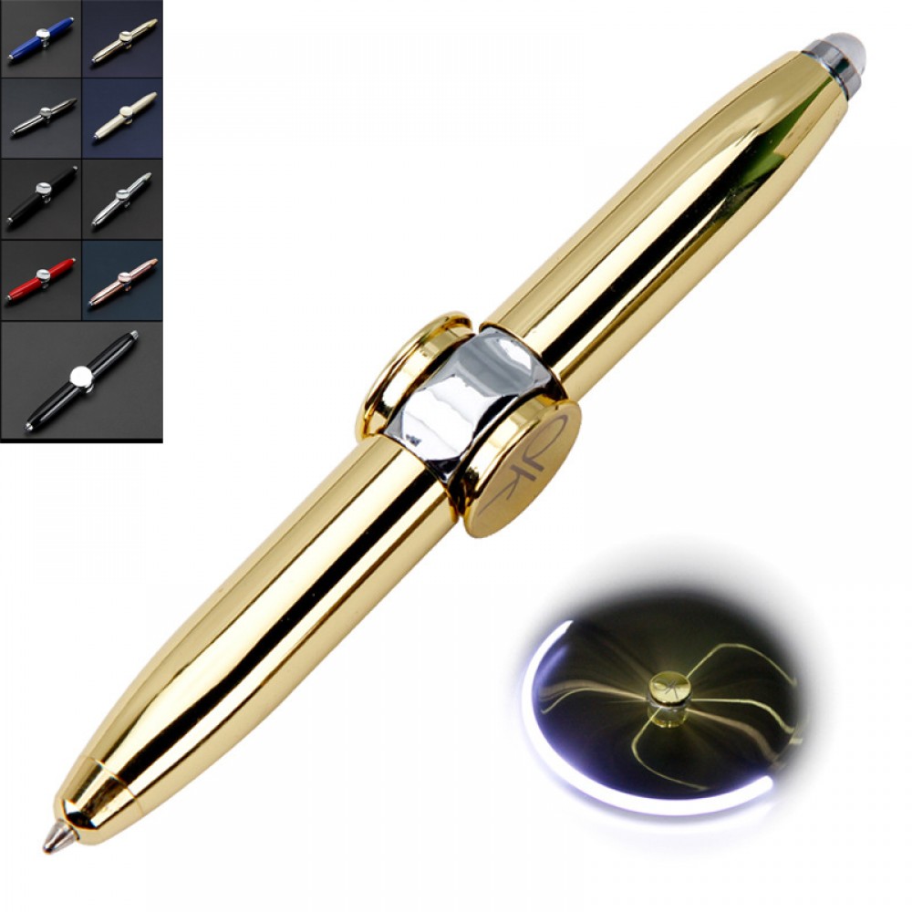 Spinner Ballpoint LED Light Custom Engraved