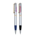 Edda Chrome Metal Pen, Ballpoint pen Logo Branded