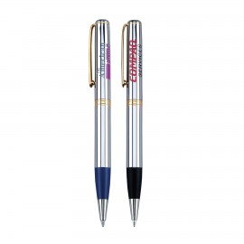 Edda Chrome Metal Pen, Ballpoint pen Logo Branded