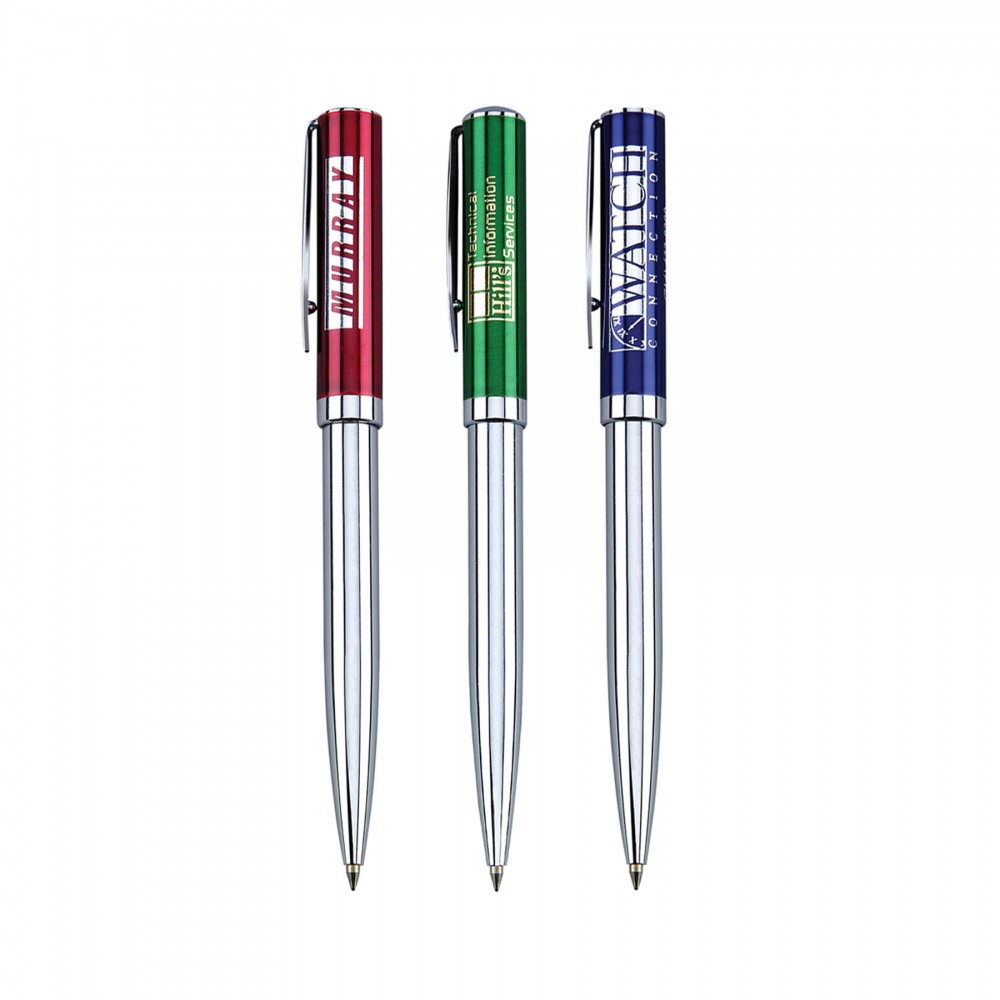 Custom Imprinted Twist Action Metal Ballpoint Pen