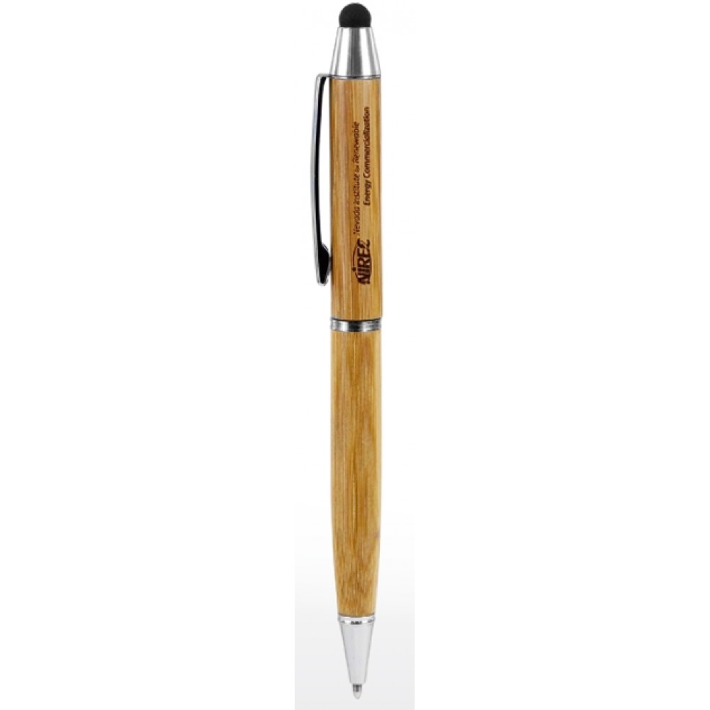 Custom Imprinted Veranda Bamboo Stylus Ballpoint Pen Custom Imprinted Veranda Bamboo Stylus Ballpoint Pen