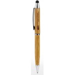 Custom Imprinted Veranda Bamboo Stylus Ballpoint Pen