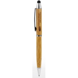 Veranda Bamboo Stylus Ballpoint Pen Custom Engraved