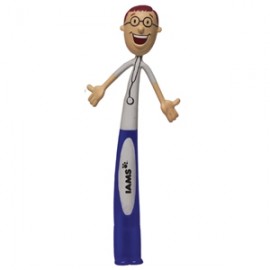 Male Health Care Professional Bend-A-Pen (Spot Color) Logo Branded