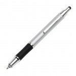 Logo Branded Circus Metal Pen/Stylus/LED - Silver