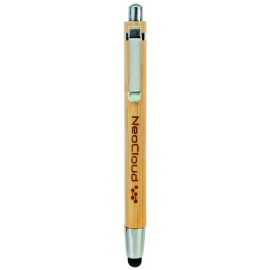Custom Imprinted 5" - Wood Pen and Stylus - Bamboo