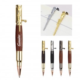 Custom Imprinted Metal Bolt Action Ballpoint Pen