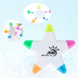 Multi-colour Star Highlighter Children's Gifts Student School Supplies Custom Imprinted  Multi-colour Star Highlighter Children