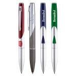 Metal Pen, Ballpoint pen, Twist action, Blue ink refill optional Logo Branded