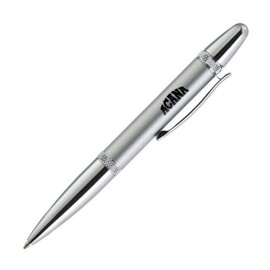 Niko Metal Pen - Silver Logo Branded