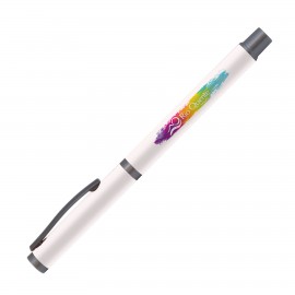 Bold Rollerball Softy - - Full Color Metal Pen Logo Branded