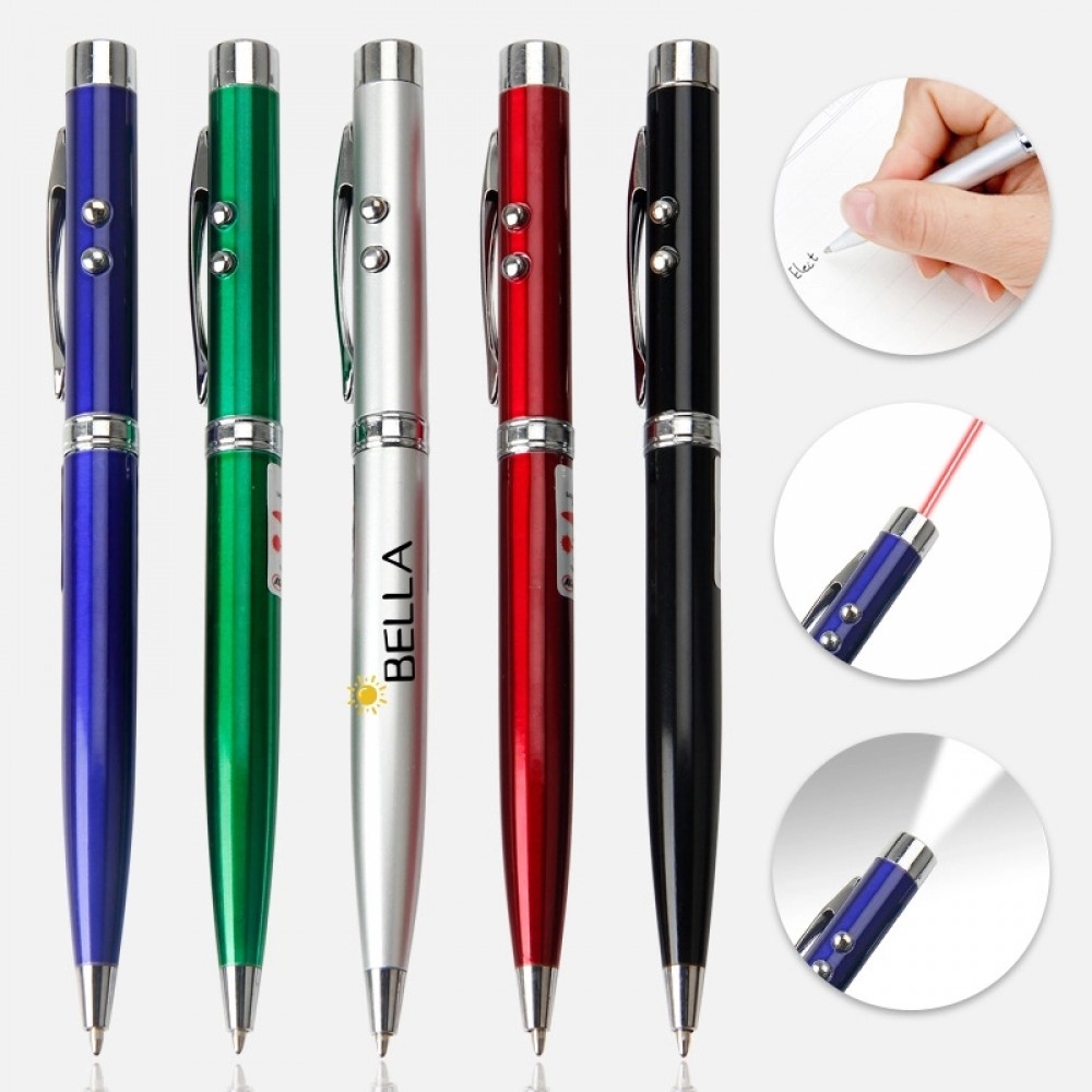 5-In-1 Led Stylus Laser Pointer Torh Screen Ballpoint Pen Logo Branded 5-In-1 Led Stylus Laser Pointer Torh Screen Ballpoint Pen Logo Branded