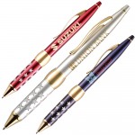 Twist Action Ballpoint Pen w/ Rubber Star Grip Custom Imprinted