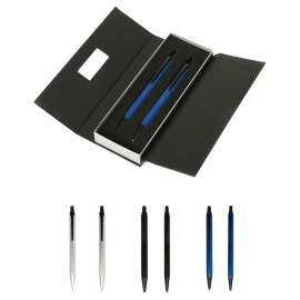 Custom Imprinted Neptune Executive Premium Metal Ballpoint Pen & Pencil Set