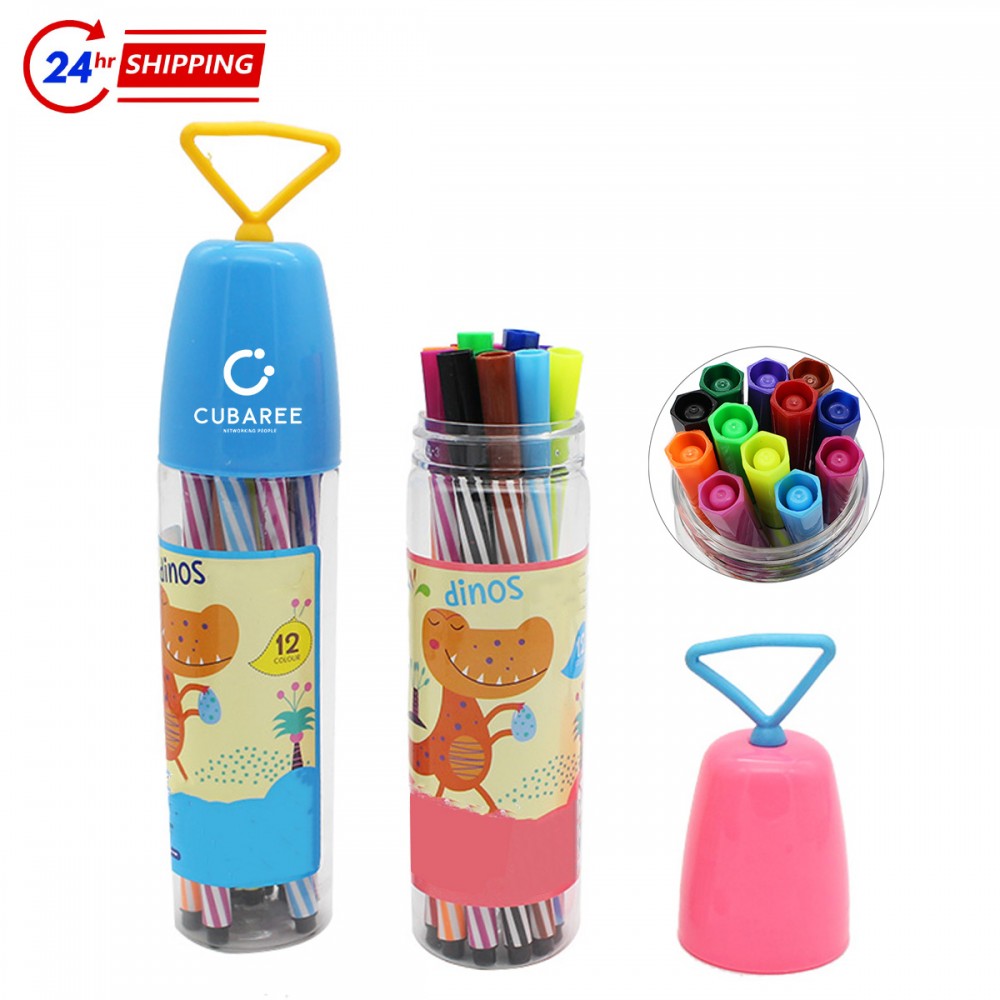 Logo Branded 12-color Painting Washed Pen