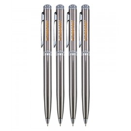 Union Printed - Bull Solid Brass Twist Metal Pen Custom Engraved