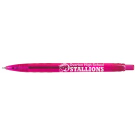 Logo Branded Lusitano Retractable Ballpoint Pen - Pink